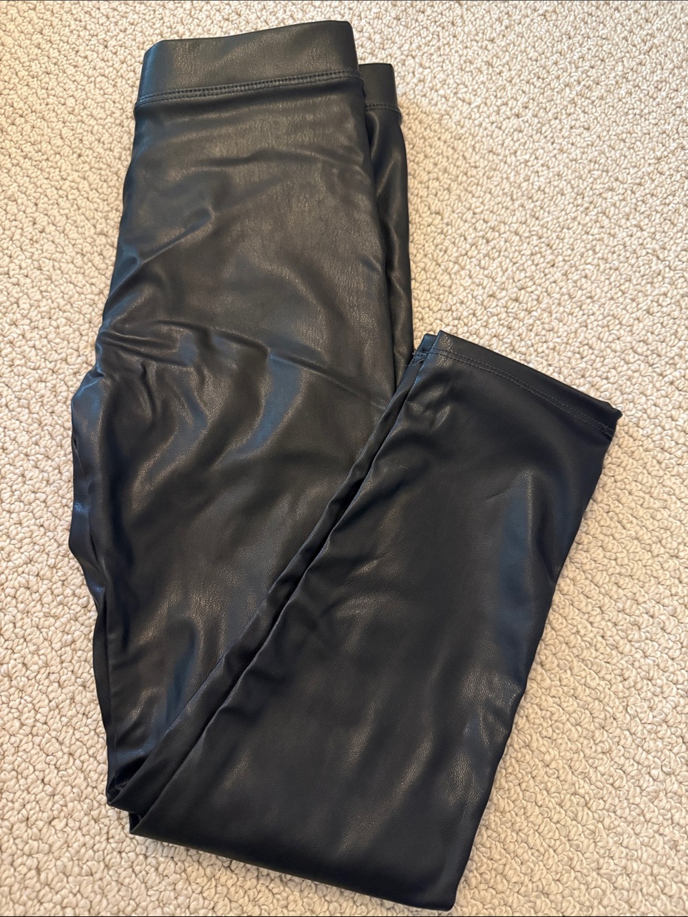 Crewcuts Black Faux Leather Leggings